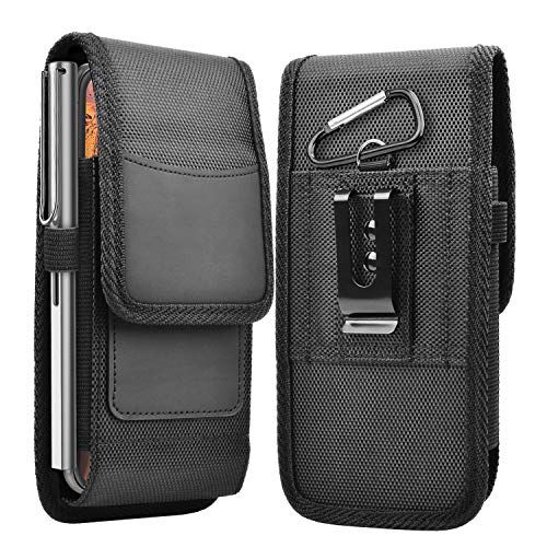  [아마존베스트]Takfox Phone Holster for Samsung Galaxy S20 Ultra S20 Plus S10+ S9 S8 S7 J7 J3, A01 A11 A21 A51 A71 A10e A20 A30 A50, K51 Stylo 6, Nylon Cell Phone Belt Clip Holster Carrying Pouch