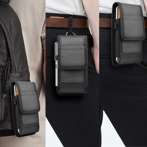  [아마존베스트]Takfox Phone Holster for Samsung Galaxy S20 Ultra S20 Plus S10+ S9 S8 S7 J7 J3, A01 A11 A21 A51 A71 A10e A20 A30 A50, K51 Stylo 6, Nylon Cell Phone Belt Clip Holster Carrying Pouch