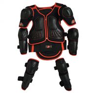 Takuey Kids Motorcycle Armor Suit Dirt Bike Chest Spine Protector Back Shoulder Arm Elbow Knee Protector Motocross Racing Skiing Skating Body Armor Vest Sports Safety Pads 3 Colors