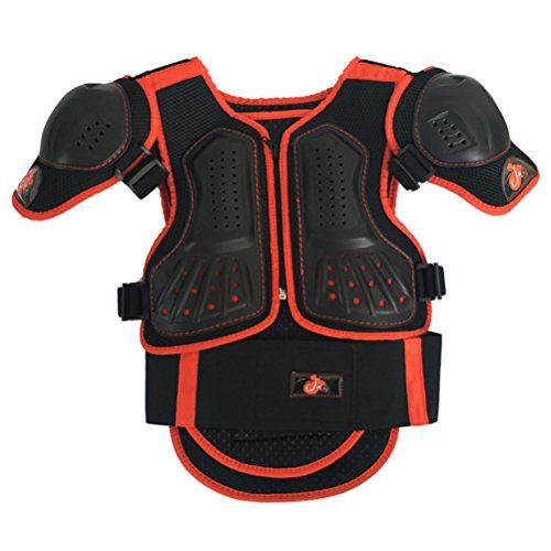  Takuey Kids Motorcycle Armor Suit Dirt Bike Chest Spine Protector Back Shoulder Arm Elbow Knee Protector Motocross Racing Skiing Skating Body Armor Vest Sports Safety Pads 3 Colors