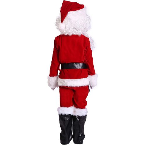  할로윈 용품Takuvan Complete Christmas Boy’s 10PCS Santa Suit Children Halloween Costume