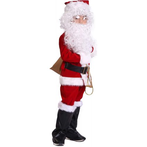  할로윈 용품Takuvan Complete Christmas Boy’s 10PCS Santa Suit Children Halloween Costume