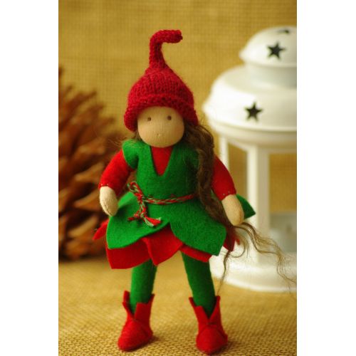  TaleWorld Christmas Elf Waldorf doll, Xmas elf doll, Waldorf doll, Christmas decor, holiday decoration, Xmas Elves decor, baby gift, Waldorf elf