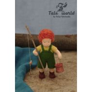 /TaleWorld Tom Sawyer, bendy doll. Waldorf bendy doll. Christmas gift for him. Waldorf doll. Waldorf toys. Montessori toys. Tom Sawyer OOAK doll