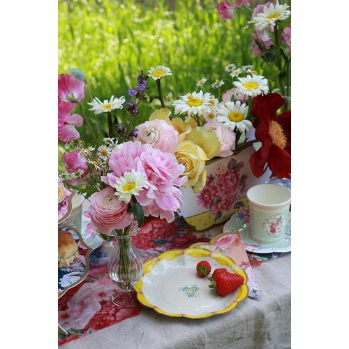  Talking Tables Truly Scrumptious Disposable Plates, 12 count, 6.5 inches for Tea Party or Birthday