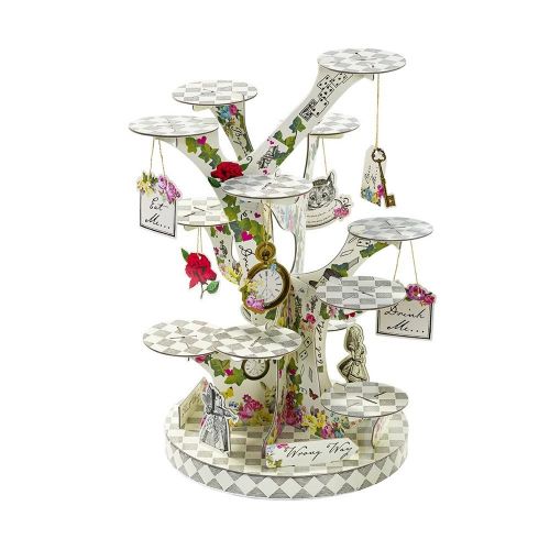  [아마존 핫딜]  [아마존핫딜]Talking Tables Truly Alice in Wonderland; Happchenstand fuer Teekranzchen, Hochzeiten und Geburtstagspartys, Verrueckte Hutmacher-Party, Bunt, Hoehe 59 cm; Durchmesser 24 cm