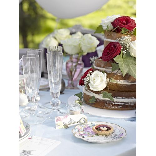  Talking Tables Truly Alice Disposable Plates, 12 Count, 7.3 inches for Tea Party or Birthday