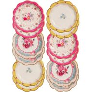 Talking Tables Truly Scrumptious Disposable Plates, 12 Count, 6.5 inches for Tea Party or Birthday