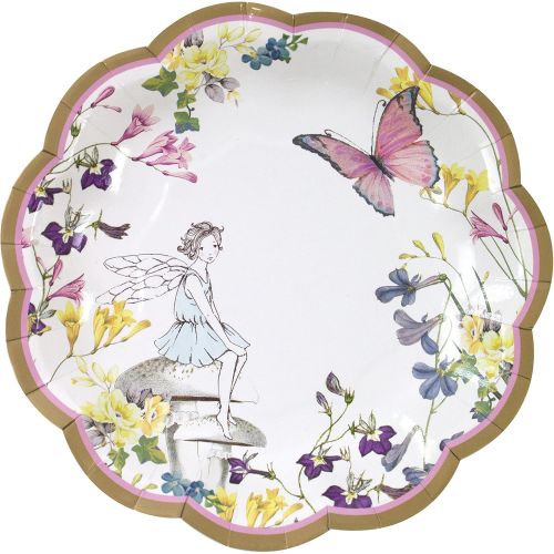  Talking Tables Truly Fairy Paper Plate with Fairy Design for a Tea Party or Birthday, Multicolor (1)