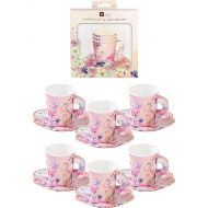 Talking Tables BG-CUPSET Blossom Party Paper Tea Cups, Pack of 12, Height 8cm, 3, Pink and Gold