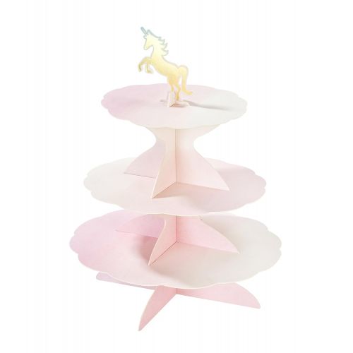  Talking Tables We Heart Pastels, 3 Tier Reversible Cake Stand, Paper, H37.5 x W30cm (complete with 4 different toppers)
