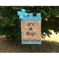 TallahatchieDesigns Baby Boy Flag, New Baby, Its a Boy Flag, Custom Baby Flag, Its a Girl Flags, Birth Announcement, baby signs