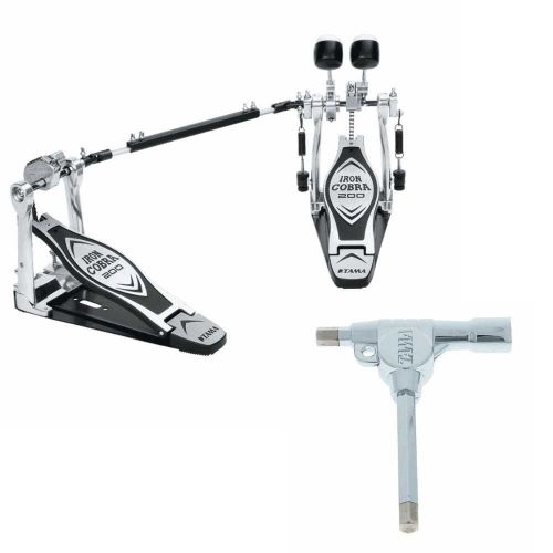  Tama HP200PTW Iron Cobra Double Pedal with Tama Drum Hammer