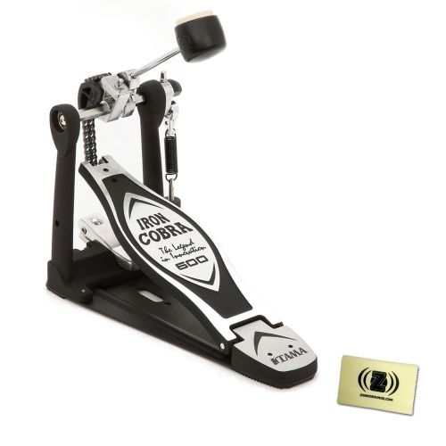  Tama HP600D Iron Cobra 600 Single Pedal with Polishing Cloth