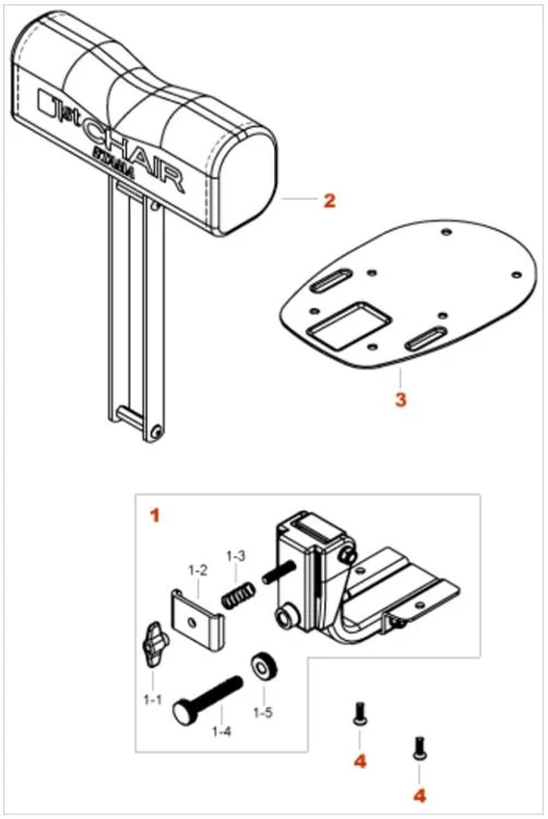  Tama HTB5B First Chair Backrest Assembly