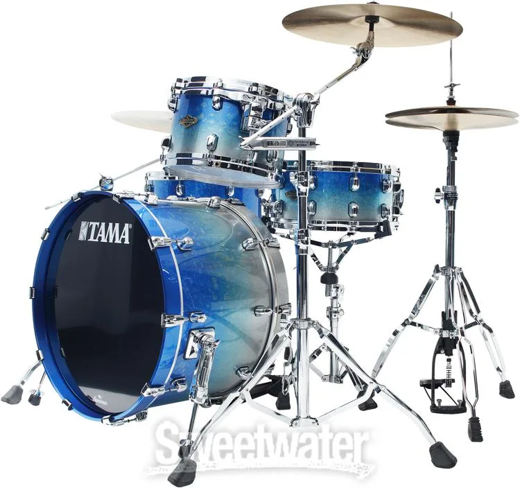  Tama Starclassic Walnut/Birch WBS32RZS 3-piece Shell Pack - Molten Blue Ice Fade