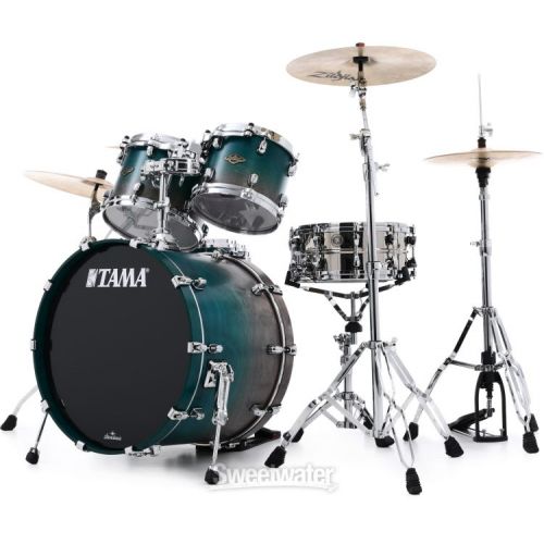  Tama Starclassic Walnut/Birch WBS52LS 5-piece Shell Pack - Satin Sapphire Fade