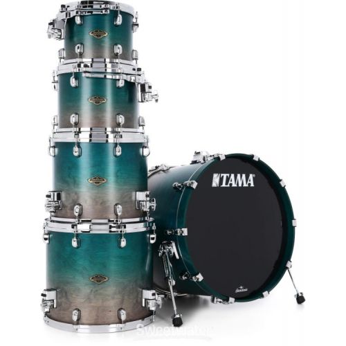  Tama Starclassic Walnut/Birch WBS52LS 5-piece Shell Pack - Satin Sapphire Fade