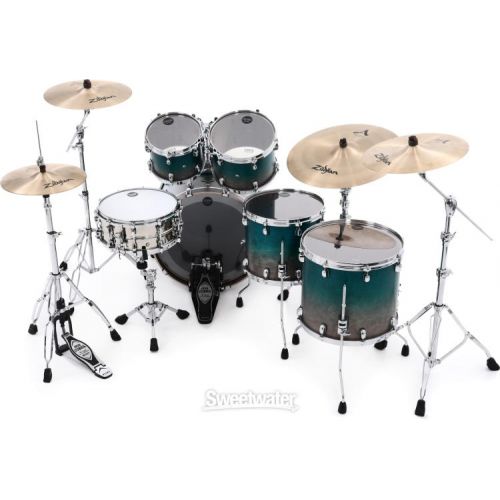  Tama Starclassic Walnut/Birch WBS52LS 5-piece Shell Pack - Satin Sapphire Fade