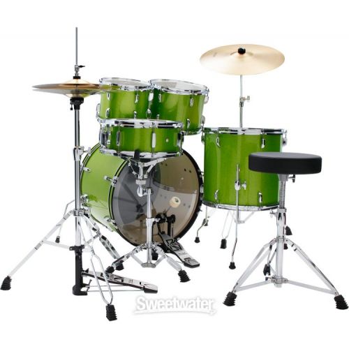  Tama Stagestar 5-piece Complete Drum Set - Lime Green Sparkle