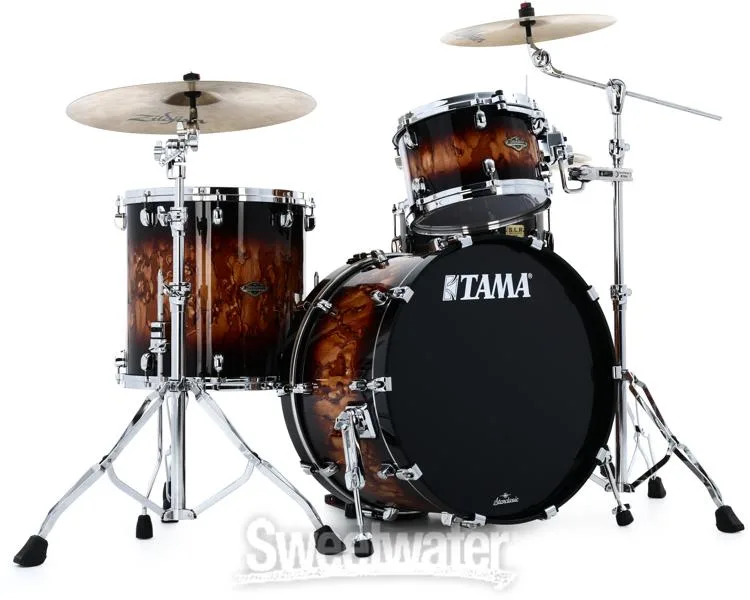  Tama Starclassic Walnut/Birch WBS32RZS 3-piece Shell Pack - Molten Brown Burst