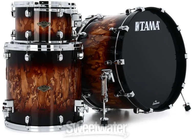  Tama Starclassic Walnut/Birch WBS32RZS 3-piece Shell Pack - Molten Brown Burst