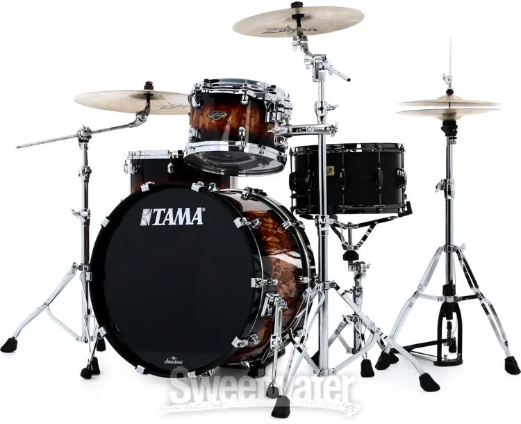  Tama Starclassic Walnut/Birch WBS32RZS 3-piece Shell Pack - Molten Brown Burst