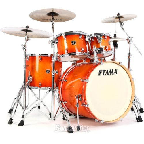  Tama Superstar Classic CL52KS 5-piece Shell Pack with Snare Drum - Tangerine Lacquer Burst