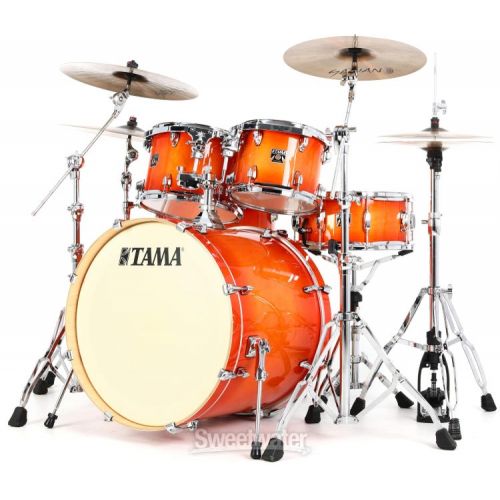  Tama Superstar Classic CL52KS 5-piece Shell Pack with Snare Drum - Tangerine Lacquer Burst