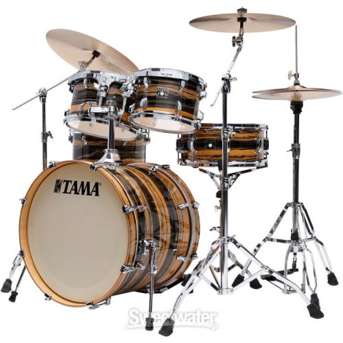  Tama Superstar Classic 5-piece Shell Pack with Snare - Natural Ebony Tiger