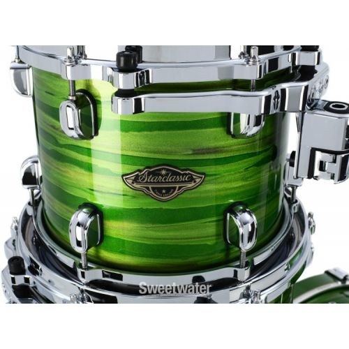  Tama Starclassic Walnut/Birch 6-piece Shell Pack - Lacquer Shamrock Oyster