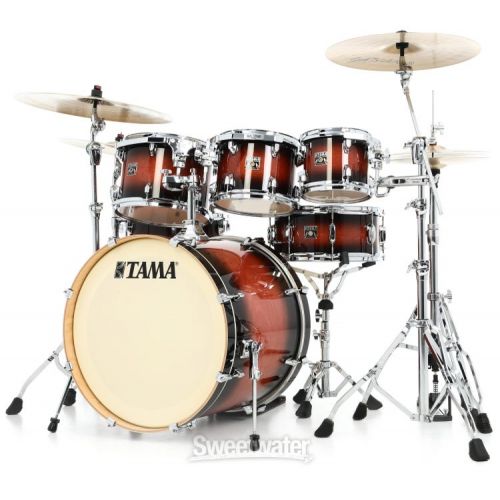  Tama Superstar Classic CL72S 7-piece Shell Pack with Snare Drum - Mahogany Burst Lacquer