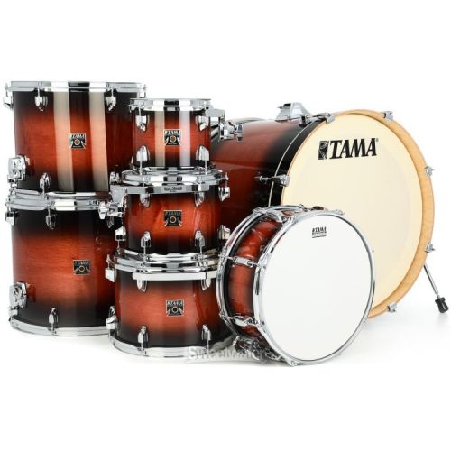  Tama Superstar Classic CL72S 7-piece Shell Pack with Snare Drum - Mahogany Burst Lacquer