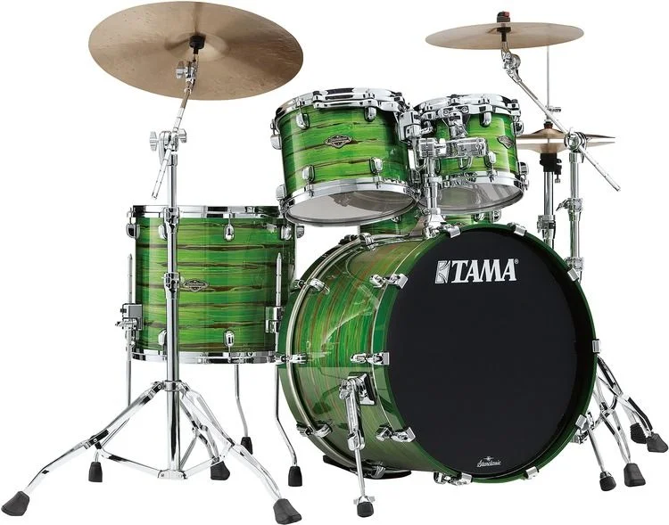  Tama Starclassic Walnut/Birch WBS42S 4-piece Shell Pack - Lacquer Shamrock Oyster