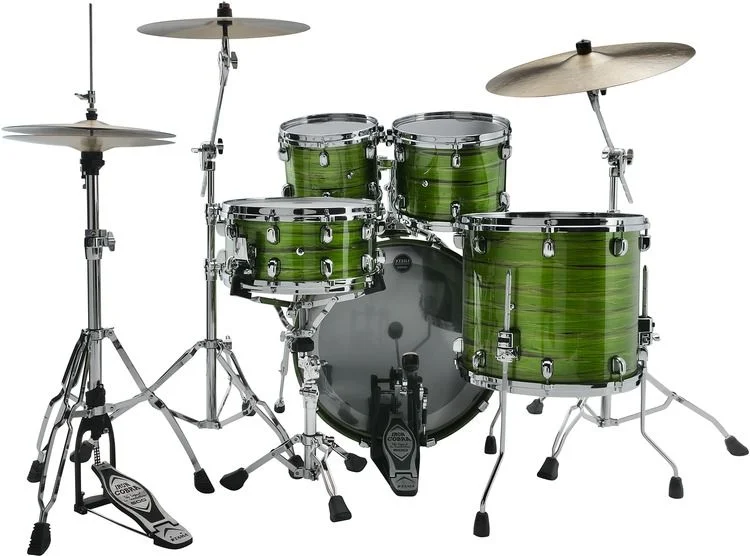  Tama Starclassic Walnut/Birch WBS42S 4-piece Shell Pack - Lacquer Shamrock Oyster