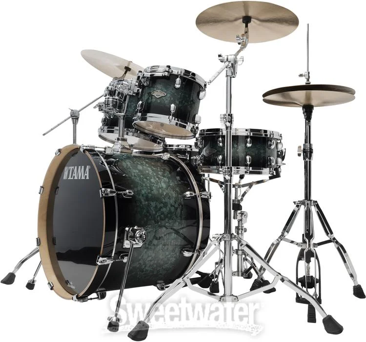  Tama Starclassic Performer MBS42S 4-piece Shell Pack - Molten Steel Blue Burst