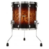 Tama Starclassic Maple Floor Tom - 16 x 16 inch - Satin Molten Brown Burst with Chrome Hardware