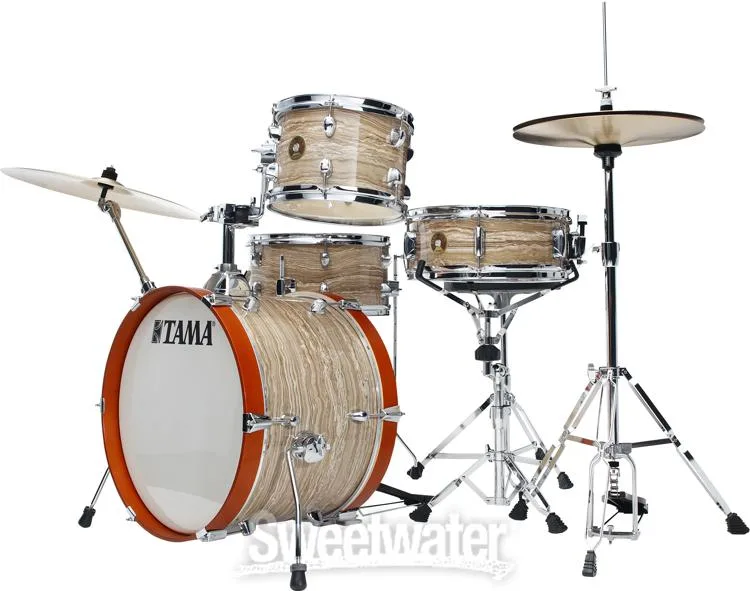  Tama Club-JAM LJK48S 4-piece Shell Pack with Snare Drum - Cream Marble Wrap