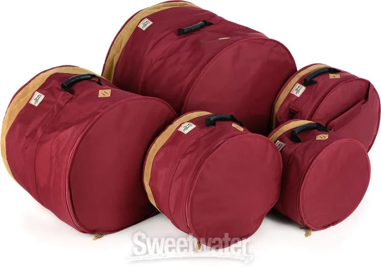  Tama Powerpad Designer 5-piece Drum Bag Set - Wine Red