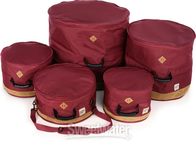  Tama Powerpad Designer 5-piece Drum Bag Set - Wine Red