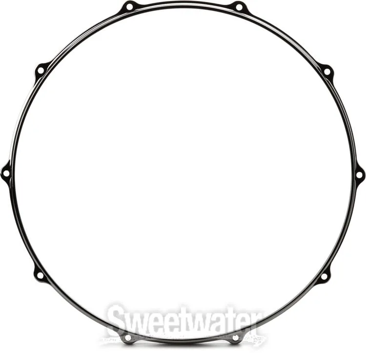  Tama Die Cast 10-Lug Snare Drum Hoop - 14 inch - Black Nickel - Batter Side