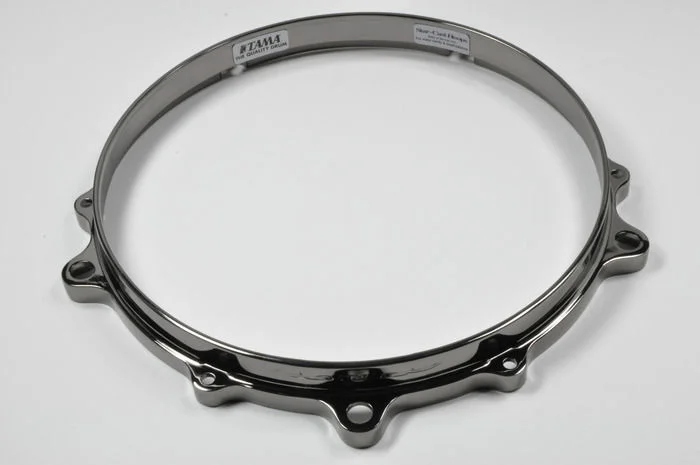  Tama Die Cast 10-Lug Snare Drum Hoop - 14 inch - Black Nickel - Batter Side