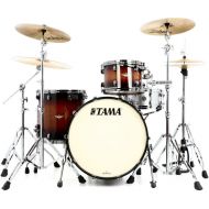 Tama Starclassic Maple ME32CZBS 3-piece Shell Pack - Tobacco Sunburst Movingui with Black Nickel Hardware