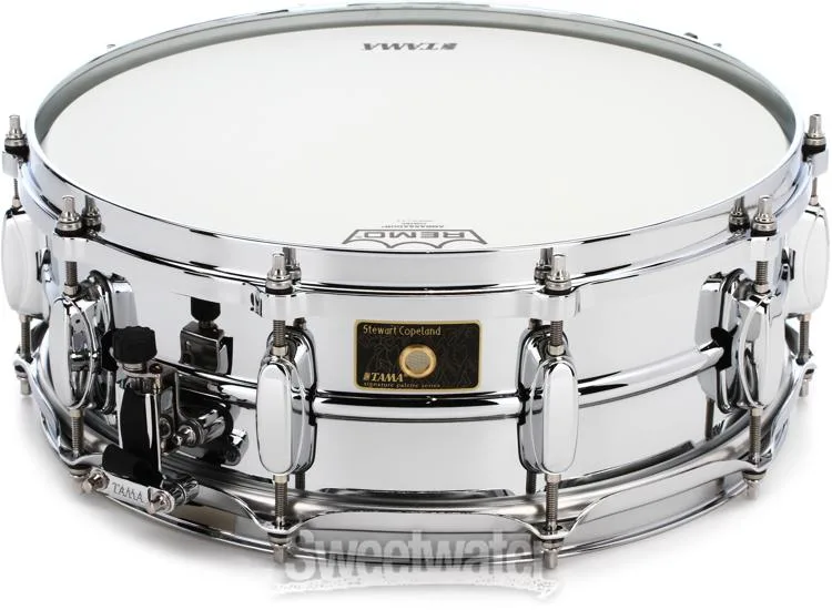  Tama Stewart Copeland Signature Brass 5 x 14 inch Snare - Chrome