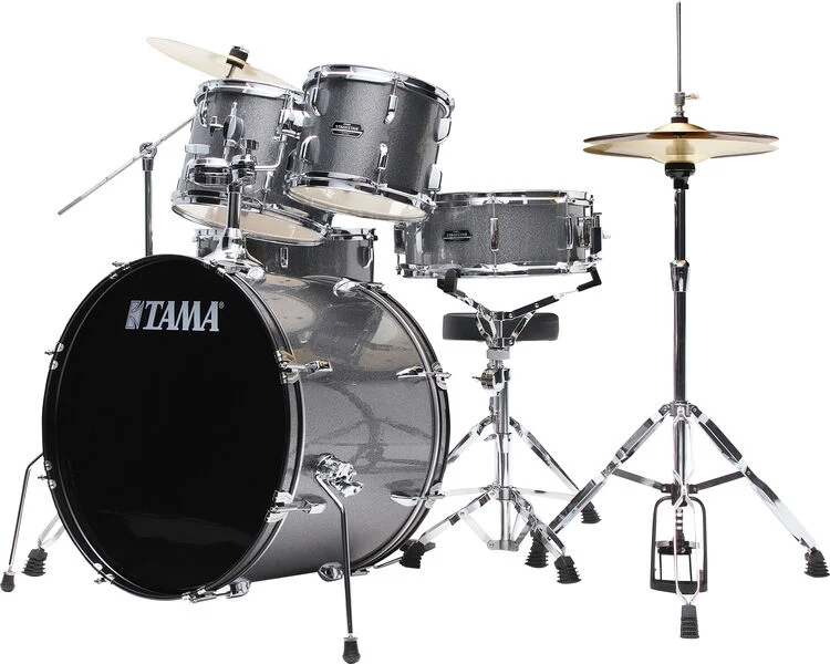  Tama Stagestar 5-piece Complete Drum Set - Cosmic Silver Sparkle