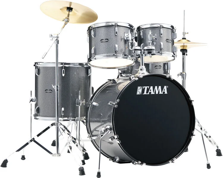  Tama Stagestar 5-piece Complete Drum Set - Cosmic Silver Sparkle