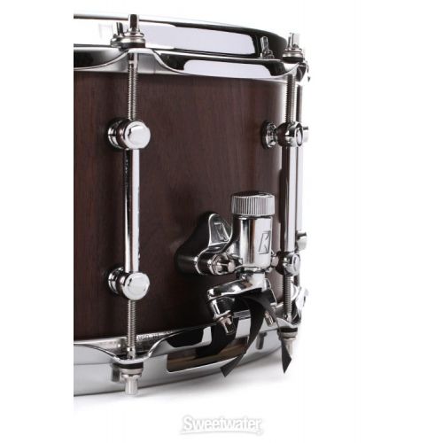  Tama S.L.P. G-Walnut 6.5 x 14-inch Snare Drum- Matte Black Walnut