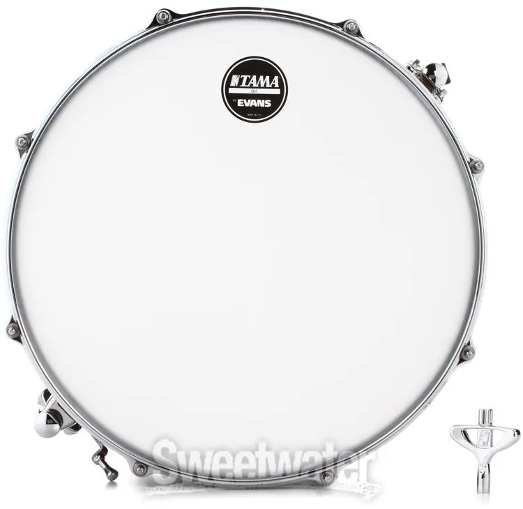  Tama S.L.P. Fat Spruce Snare Drum - 6 x 14-inch - Natural Satin