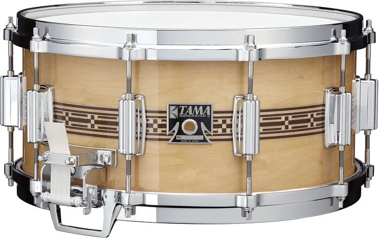  Tama 50th Limited Mastercraft Artwood Snare Drum - 6.5 x 14-inch - Natural with Wood Inlay