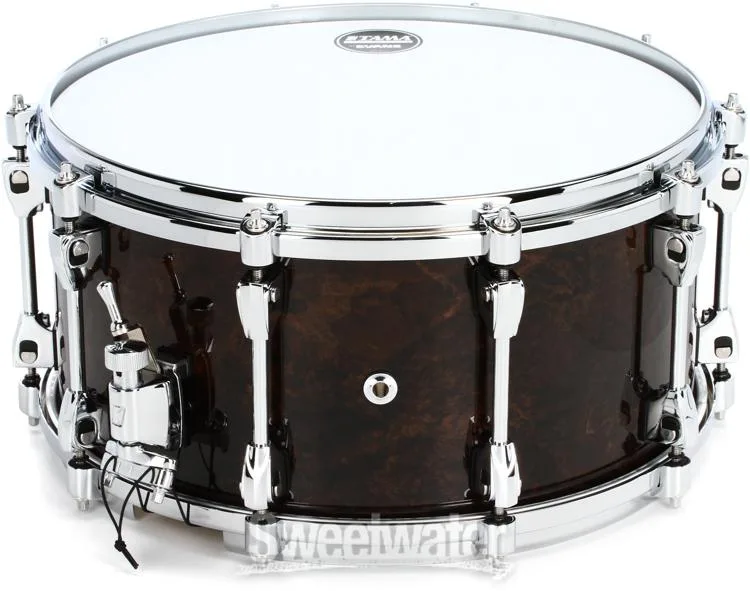  Tama Starphonic Walnut Snare Drum - 7 x 14-inch - Gloss Black Walnut Burl